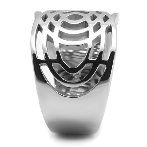 Anillos de acero inoxidable sin piedra para mujer TK3039