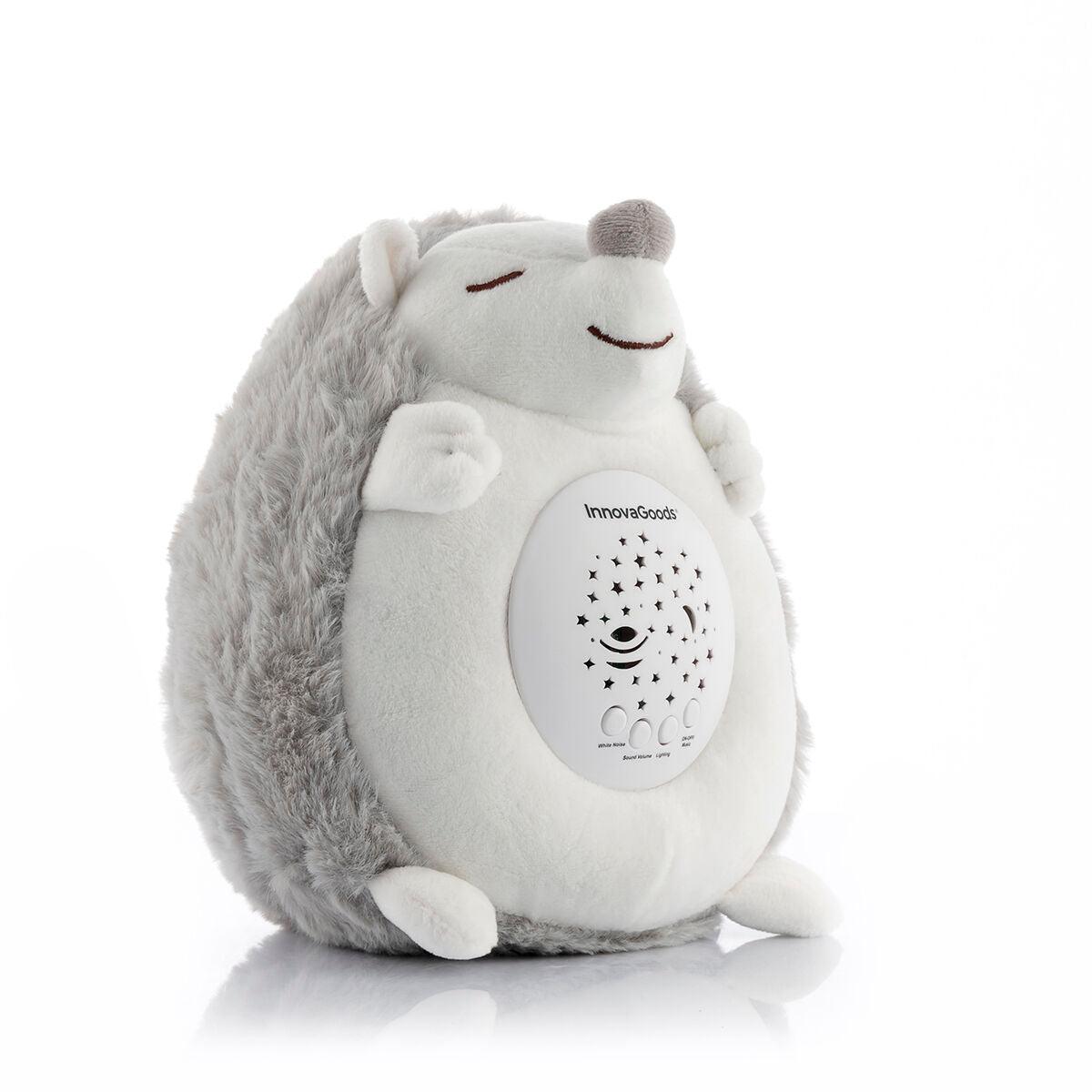 Hedgehog Soft Toy with White Noise and Nightlight Projector Spikey