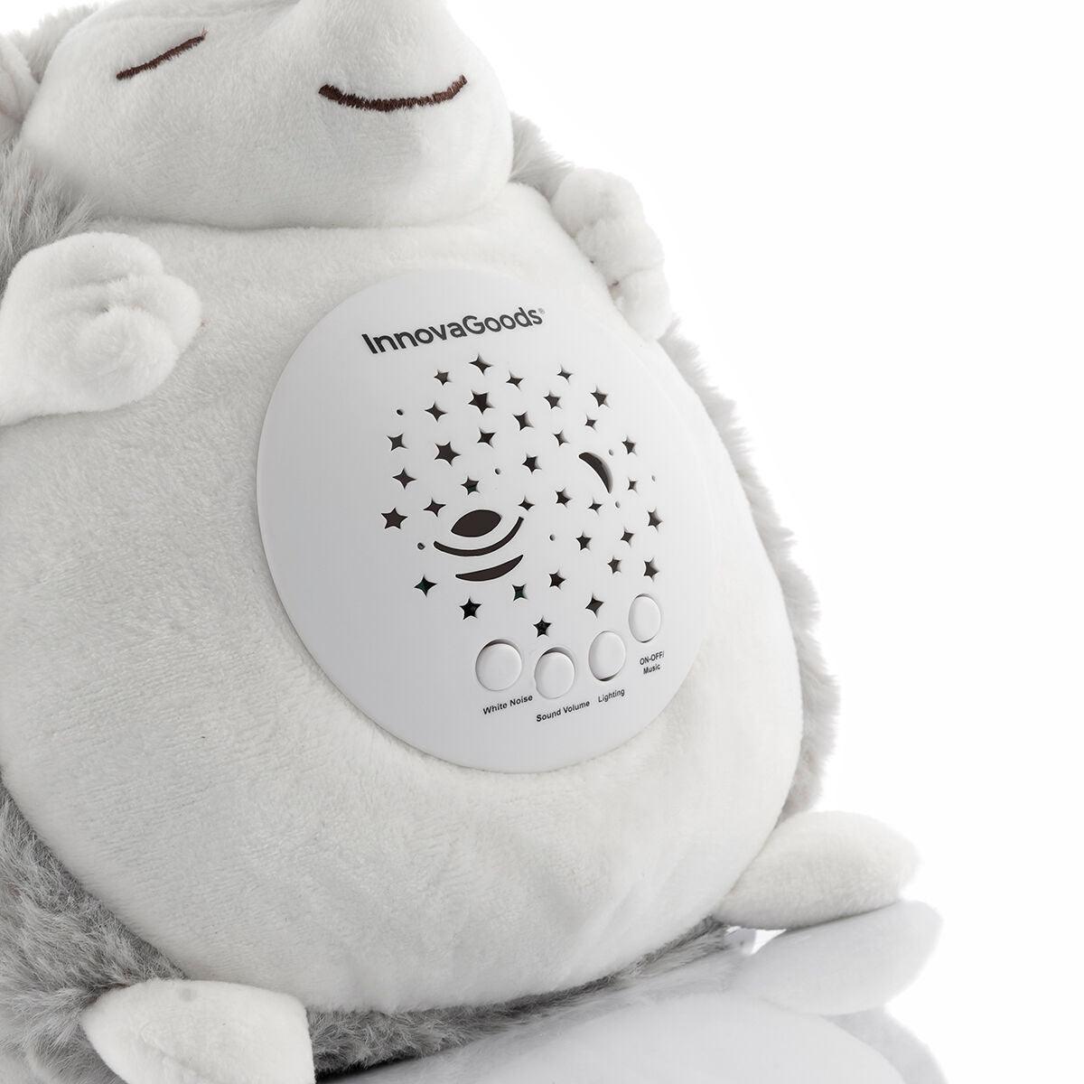 Hedgehog Soft Toy with White Noise and Nightlight Projector Spikey