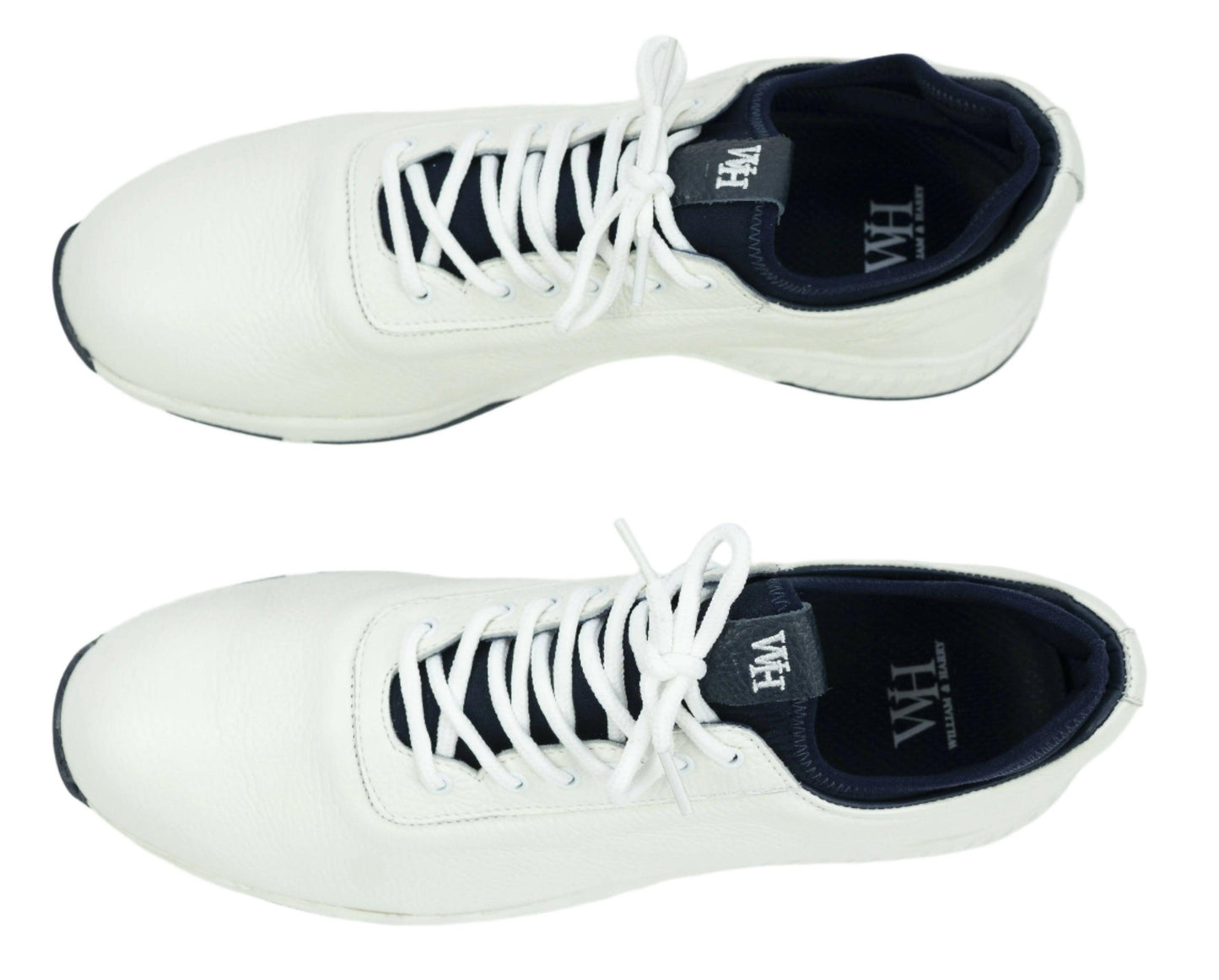 Zapatos de golf Deerskin Ace para hombre en blanco y azul marino