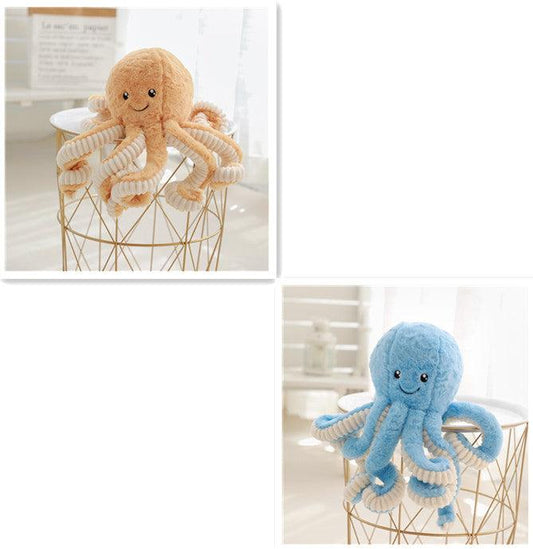 Precioso colgante de pulpo de simulación de peluche