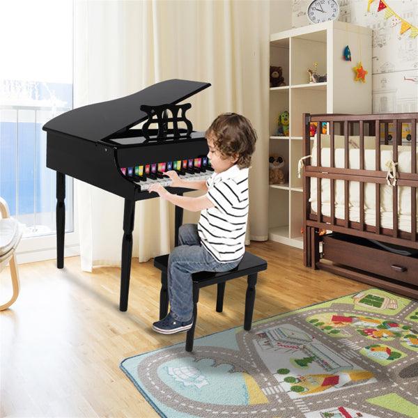 Piano de madera para niños de 30 teclas con atril 