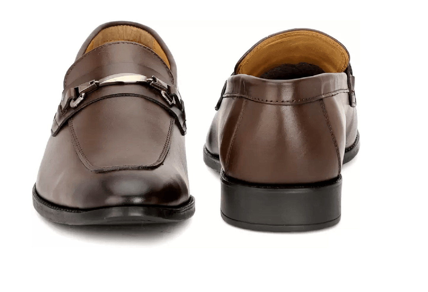 Zapatos cómodos y elegantes de cuero puro para hombre (marrón) (talla del Reino Unido: 9)