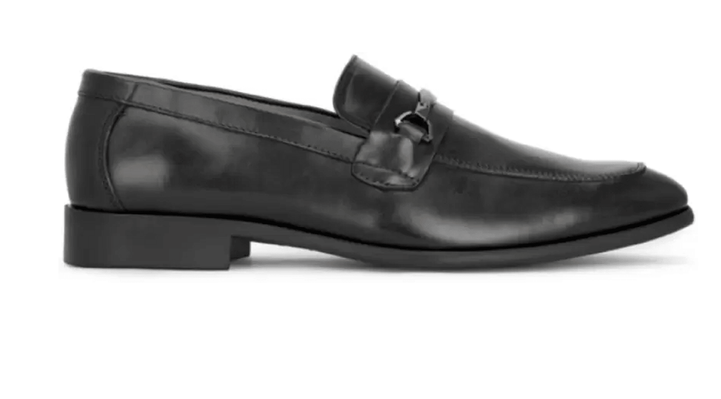 Zapatos casuales cómodos de cuero puro para hombres (negro) (talla del Reino Unido: 8)