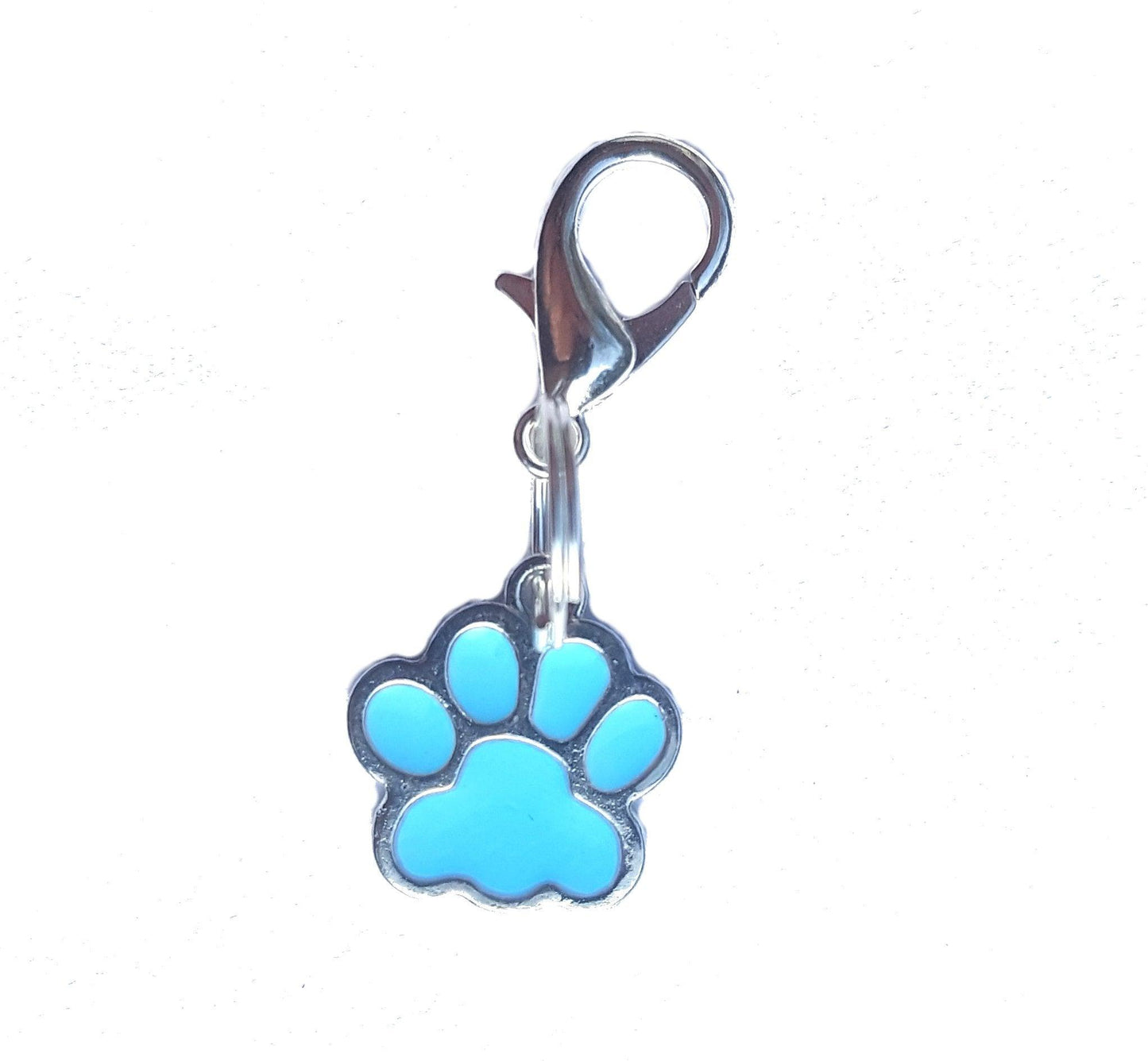 Dijes para collar de perro y gato con forma de pata