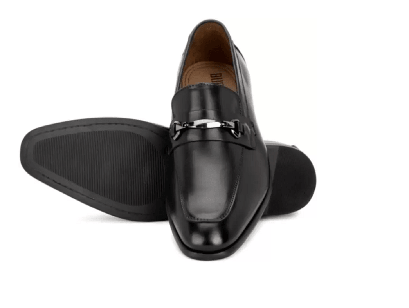 Zapatos casuales cómodos de cuero puro para hombres (negro) (talla del Reino Unido: 8)