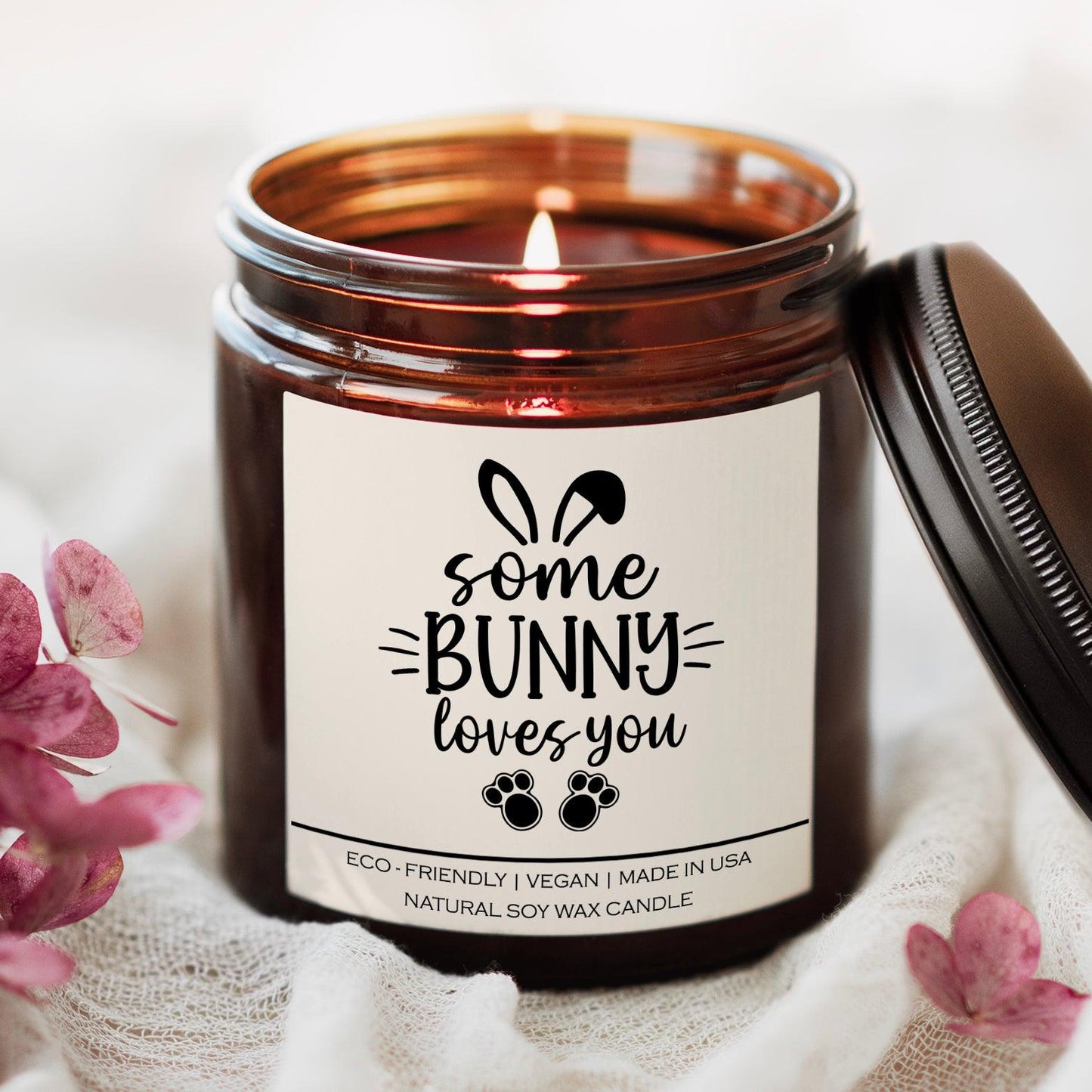 Some Bunny Loves You Candle