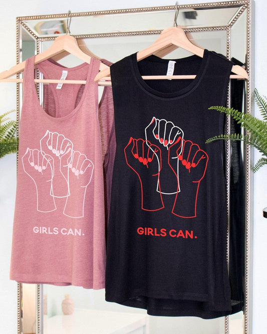 LAS CHICAS PUEDEN. Camiseta sin mangas: elige estilo y color