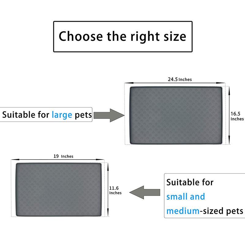 Alfombrilla de silicona antideslizante e impermeable para comida de mascotas 