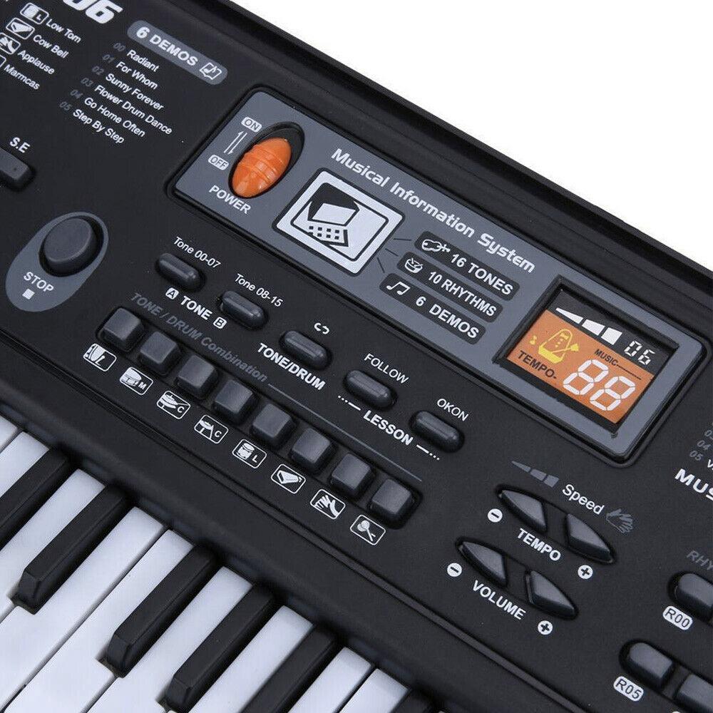 Teclado electrónico musical portátil para niños