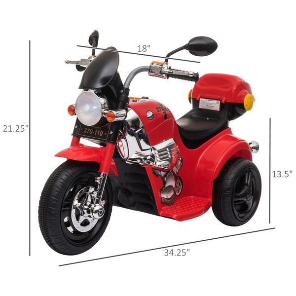 Motocicleta eléctrica de 6 V para niños, juguete para montar a batería