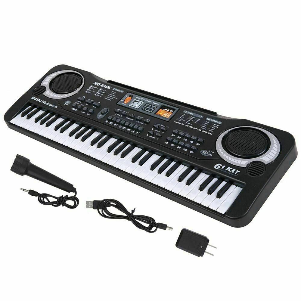 Teclado electrónico musical portátil para niños