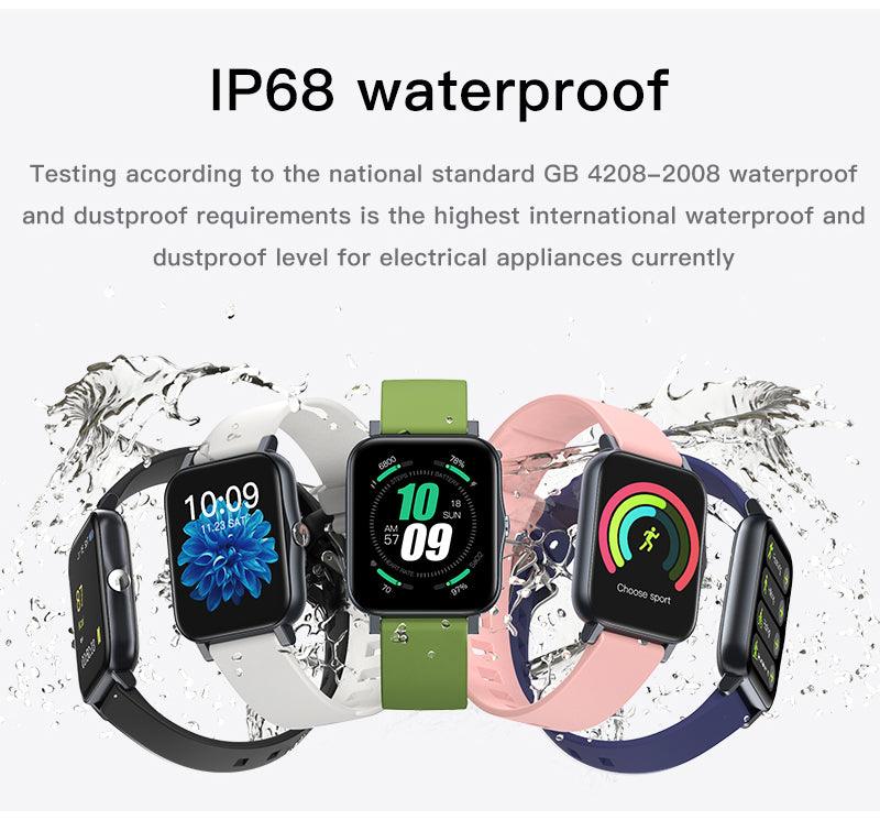 Reloj inteligente ultrafino resistente al agua IP68 con pantalla completa