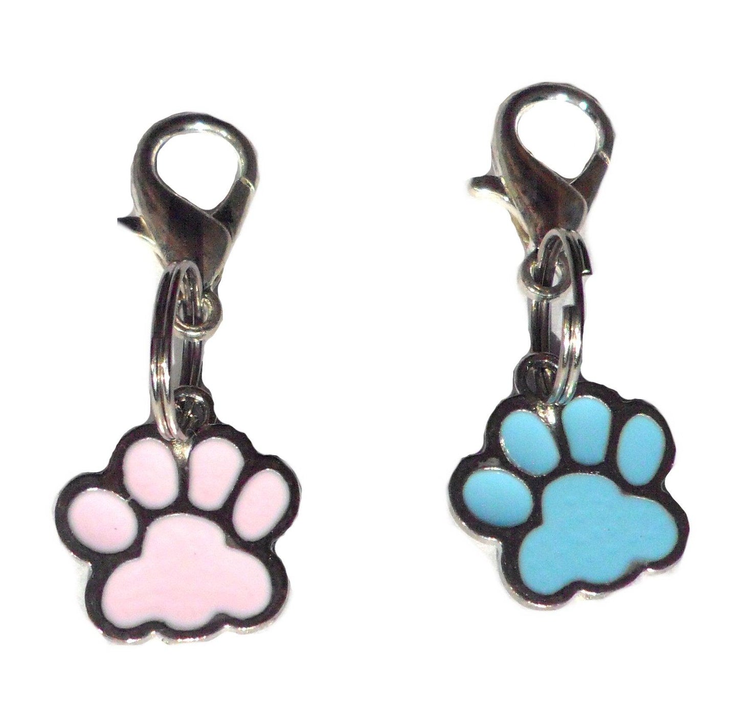 Dijes para collar de perro y gato con forma de pata