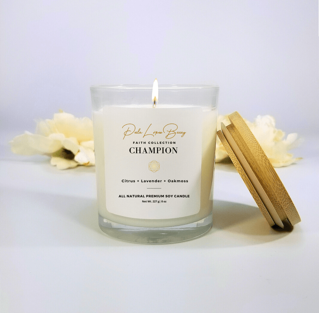 Champion Handcrafted All Natural Premium Soy Candle – Faith Collection