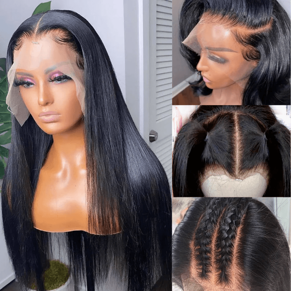 Vietnamese Raw Hair 250% Density Straight Lace Frontal Wigs Human Hair