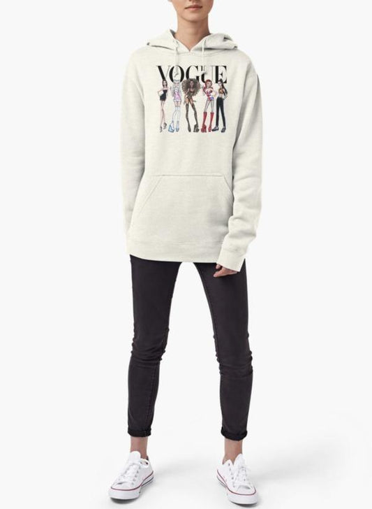 VOGUE - SUDADERA CON CAPUCHA PARA MUJER SPICE GIRLS GRIS