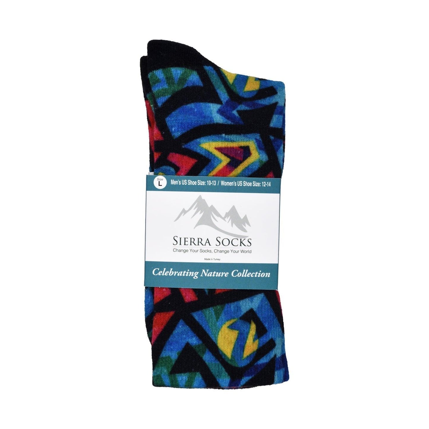 Sierra Socks - Get Funky Pattern CoolMax Socks, Nature Collection for