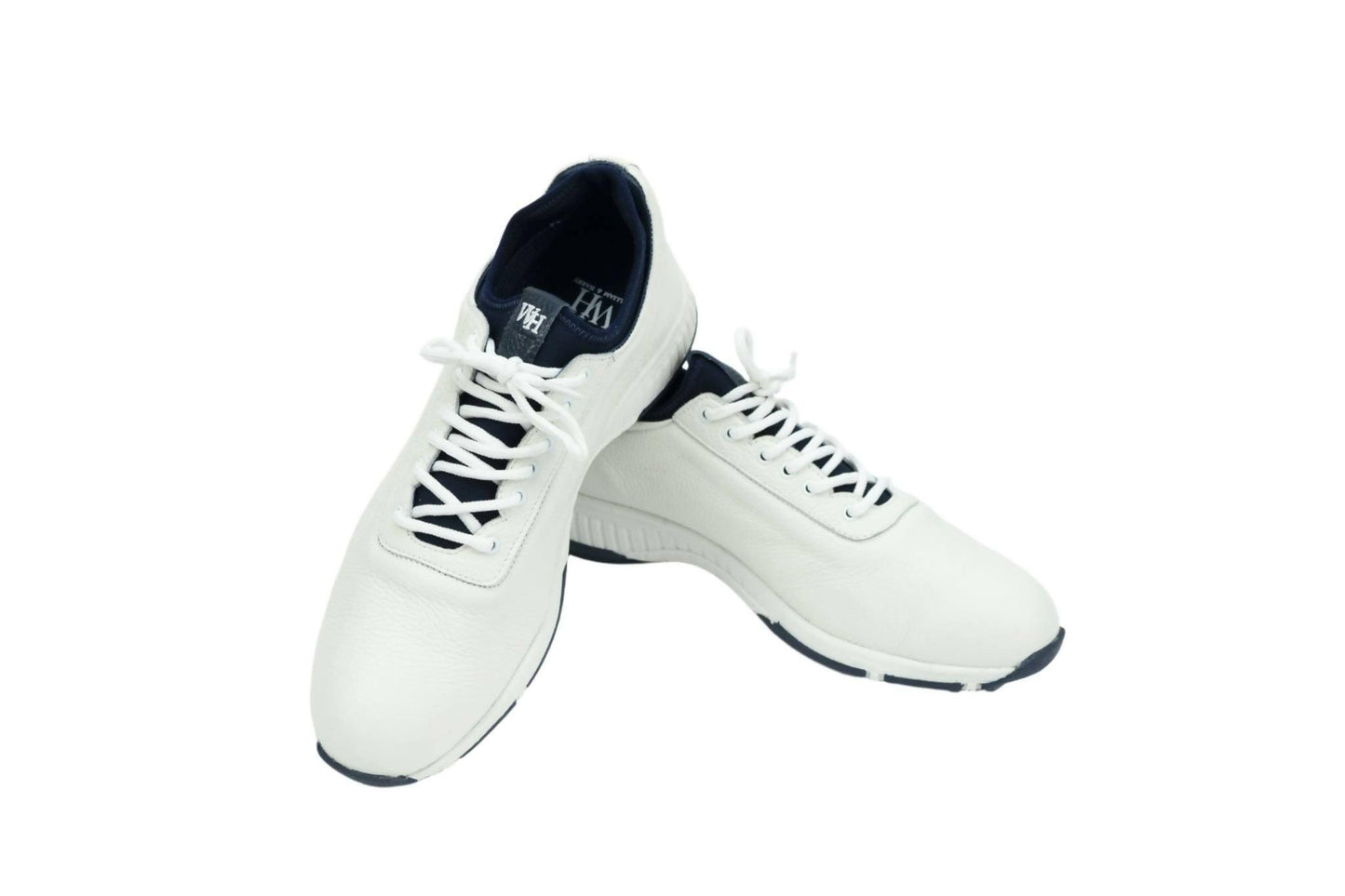 Zapatos de golf Deerskin Ace para hombre en blanco y azul marino